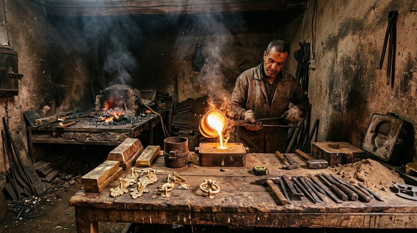 Authentic Sand Casting in Marrakech Foundries