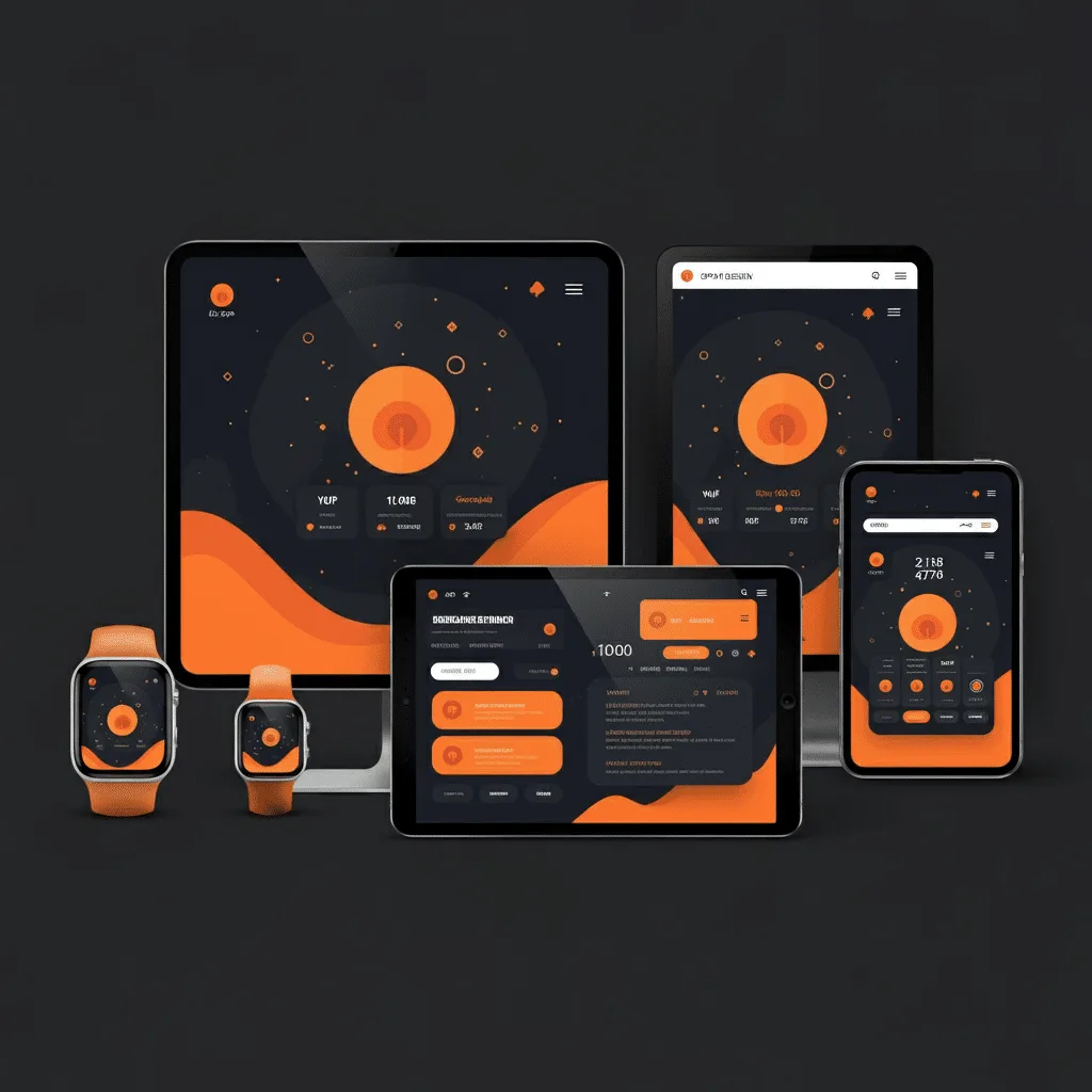 Illustration d'un design d'application adapté à différentes tailles d'écran